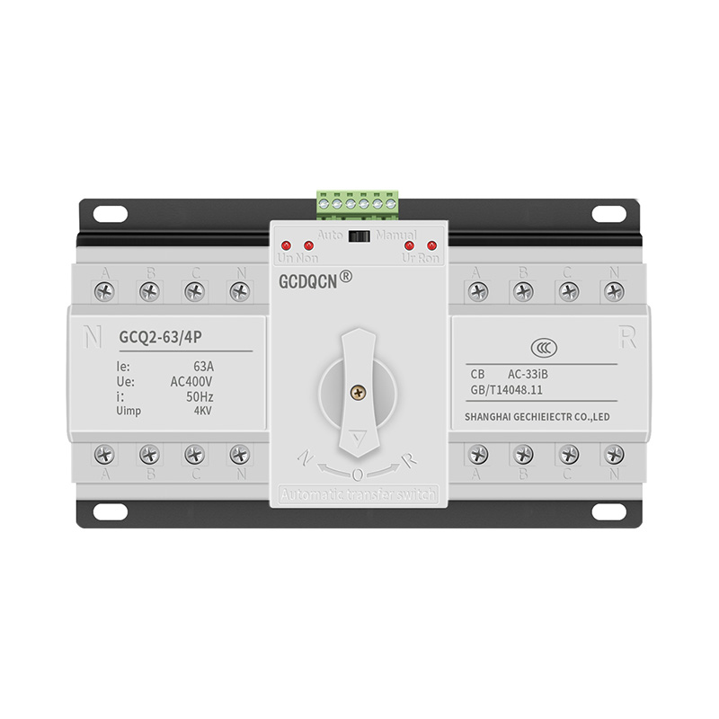 100a 220v 2 kutuplar Çift Güç Otomatik Aktarım Anahtarı